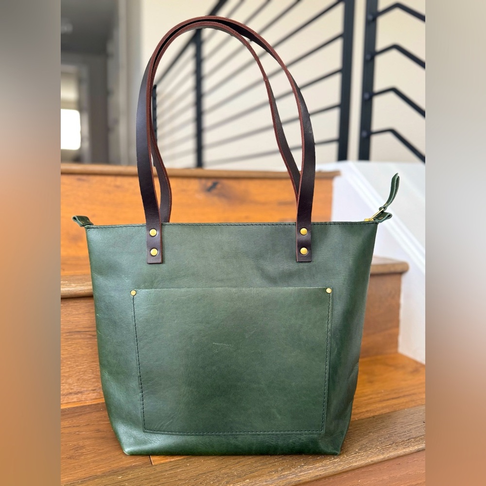 Portland Leather Goods Jade Medium Zip Tote